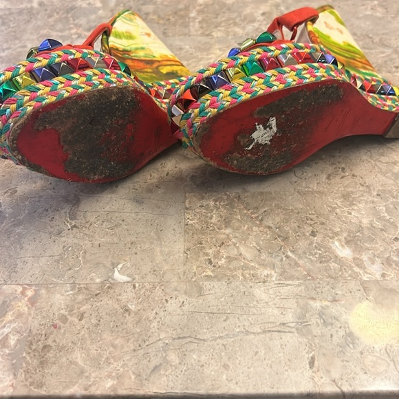 Christian Louboutin Wedge Sz 37 - Picture 7 of 7